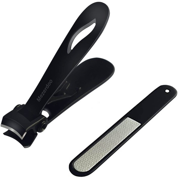 Nail Clippers for Thick Nails, Black Wide Jaw Opening Nail