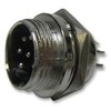 Plug, Multi-Pole, Panel, 6P, Circular Industrial & MIL Spec Plug