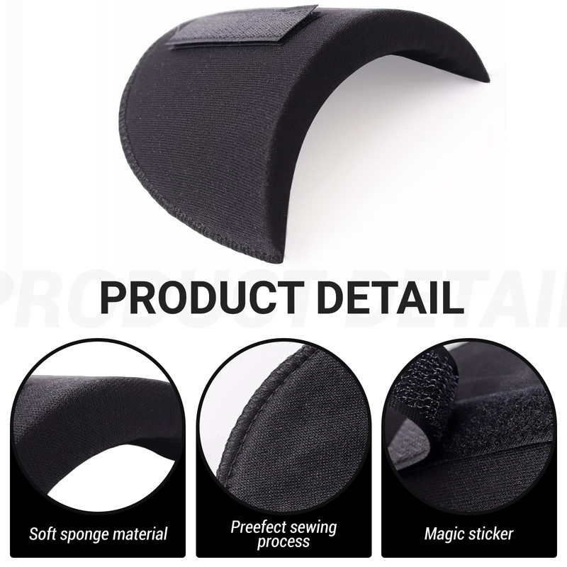 2 Pairs Set-in Shoulder Pads, 1.5cm Thickening Foam Shoulder Pads