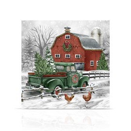 Briarwood Lane Christmas on The Farm Medium LED Canvas Art
