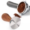 58mm Stainless Steel Coffee Tamper Wooden Handle Powder Pressing Tool