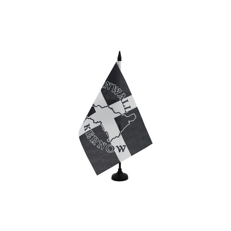 AZ FLAG Cornwall Table Flag with Card 8.25" x 5.5"
