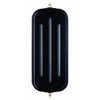 Fit System RH072B 7" x 16" Black West Coast Ribbed-Back