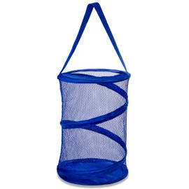 Dorm Shower Caddy – 8” X 12” - Carry Your Sundries Right Into the Shower. Great for College Dorm Life, Gyms, Camping and Travel. Folds Flat for Easy Storage When Not Needed. (Blue)