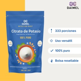 Citrato De Potasio 1 Kilo En Polvo 100% Puro Sabor Natural