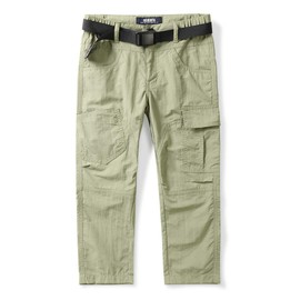 Mesinsefra Kids'Cargo Pants,Boy's Casual Outdoor Quick Dry Lightweight Hiking Climbing Camping Fishing Trousers Khaki 120-US 5 T