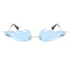 JOVAKIT Gafas de sol Fire Flame para mujeres y hombres,