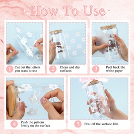 Yetene 16oz Bride Glass Cup with Lid and Straw Bridal Shower Bachelorette Party Gifts for Women Daisy Letter Sticker Keychain Pink Ribbon Clear Gift Bag Bride to Be Gifts