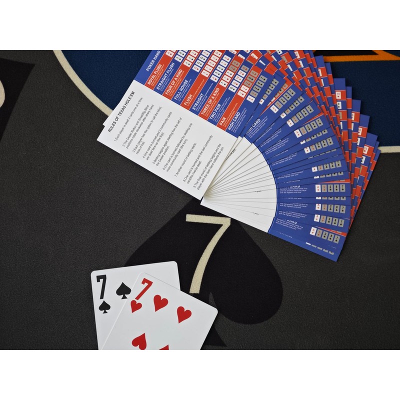 Bussiea 10 Poker Hand Rankings Cards, Texas Hold 'Em Hand
