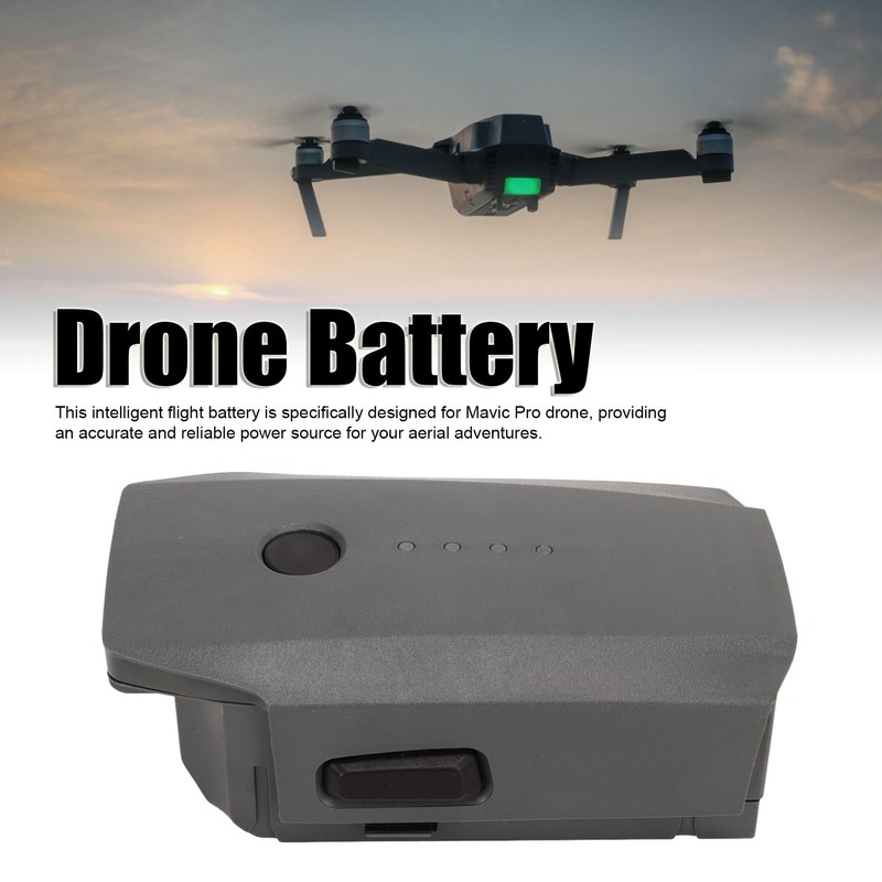 Drone Battery Dark Grey Flight Battery 11.4V 3830mAh 4 LED