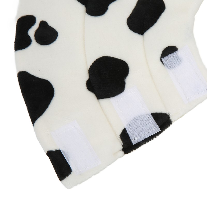 Cat Elizabeth Cone Cartoon Adjustable Cow Pattern After Surgery Recovery