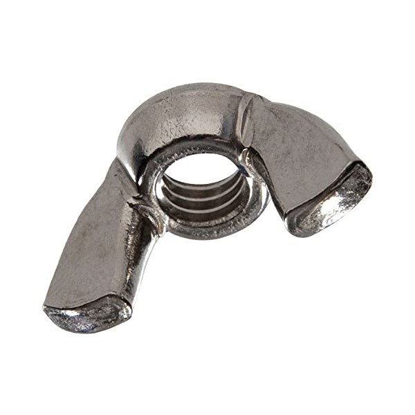 (Qty 100pcs) 3/8-16 Coarse Thread Wing/Thumb Nut Stainless Steel Nuts