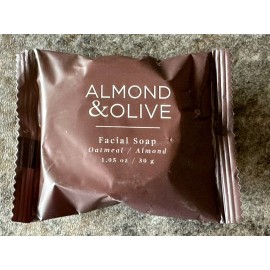 jypesa almond & olive (50 Pack) Almond & Olive Facial Soap Oatmeal Almond Jypesa 1.05 oz Travel Bars