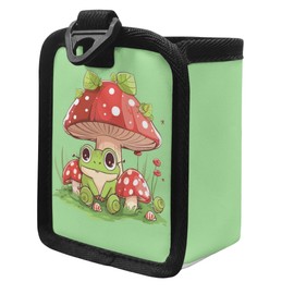 CLOHOMIN Cute Frog Car Air Vent Storage Box Mushroom Automobile Organizers and Storage Sunglasses Holder Lightweight Auto Seat Interior Decoration Accessory, Green