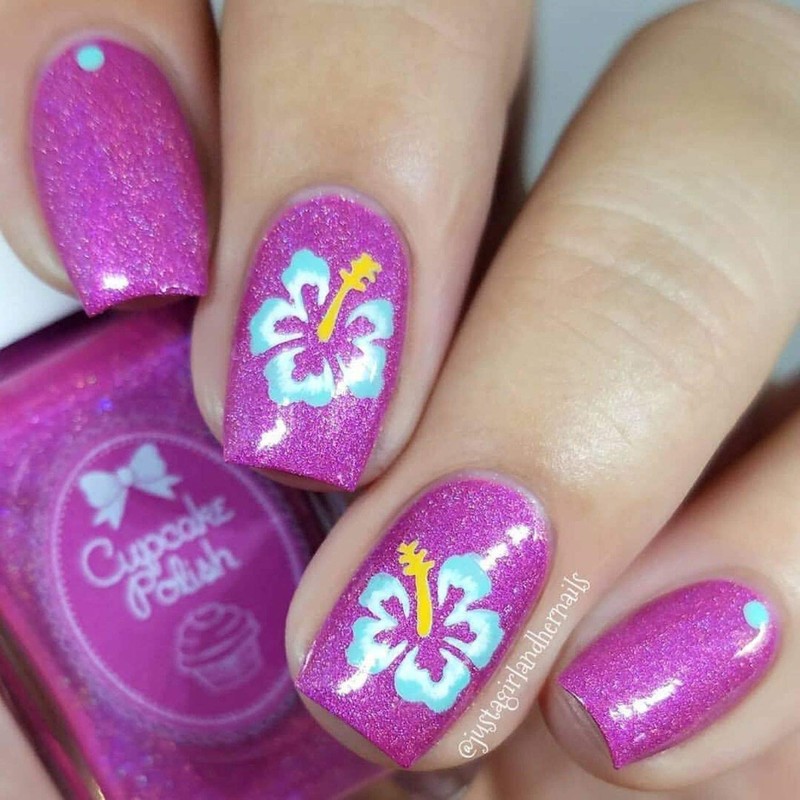 Whats Up Nails - Hibiscus Nail Vinyl Stencils for Nail