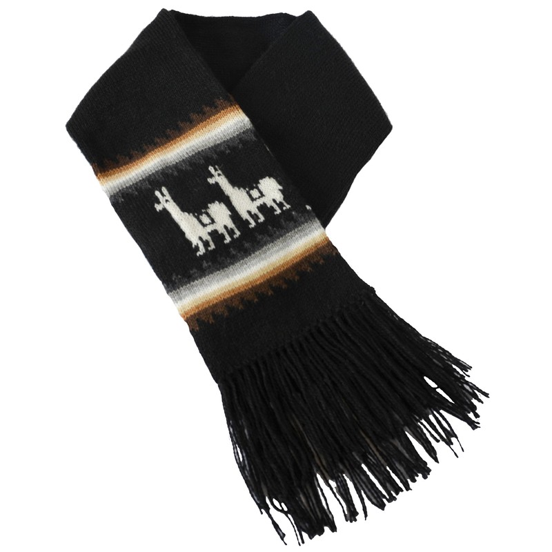 Gamboa Black Scarf – Llamitas - black