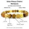 Solar Plexus Chakra Bracelet - Power Bead Bracelet - Crystal