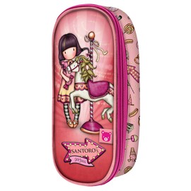 safta Gorjuss Fairground Carousel Unisex Children's Pencil Case with Zip 10 x 23 x 6 cm, Colourful, One Size, Colourful, Casual