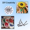 HVDHYY 500 pieces black round head small wooden nails small