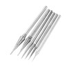 Set of 6 Diamond Coated Polishing Needles Drill Bit Nail