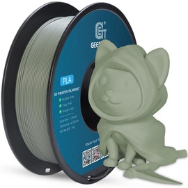 GEEETECH Matte PLA Filament 1.75mm,Green PLA Matte 3D Printer Filament 1kg Spool (2.2lbs),Dimensional Accuracy +/- 0.02 mm,1.75 PLA Filament Matte 3D Printing Filament