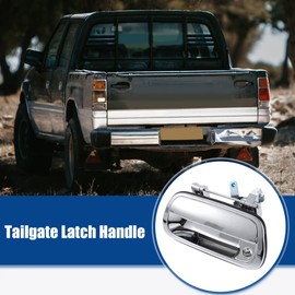 ACROPIX 69090-0C010 69090-0C030-C0 Tailgate Handle Exterior Rear Door Liftgate Latch Handle Fit for Toyota Tundra with Keyhole - Pack of 1 Chrome