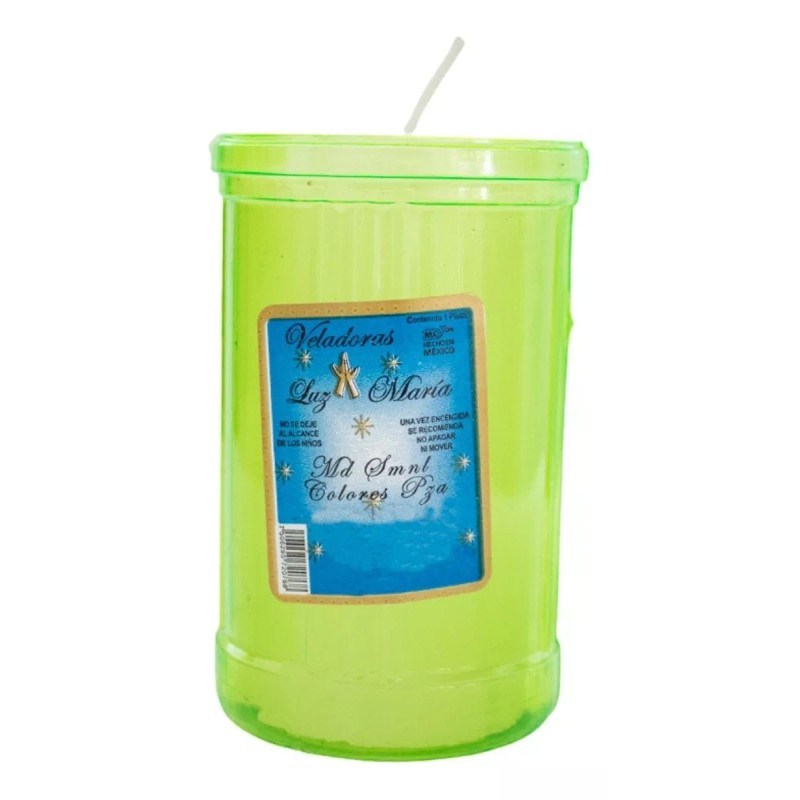 CEB 12 Veladoras Ecológica Media Semanal Blanco 100% Parafina