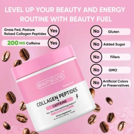 Beauty And Cutie Péptidos De Colágeno Café 200 Mg 6.01 Oz                                                                                             