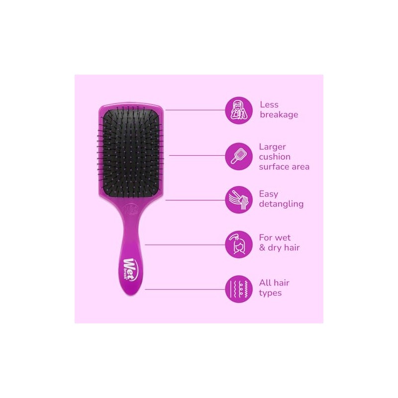 Wet Brush Paddle Detangler, Purple