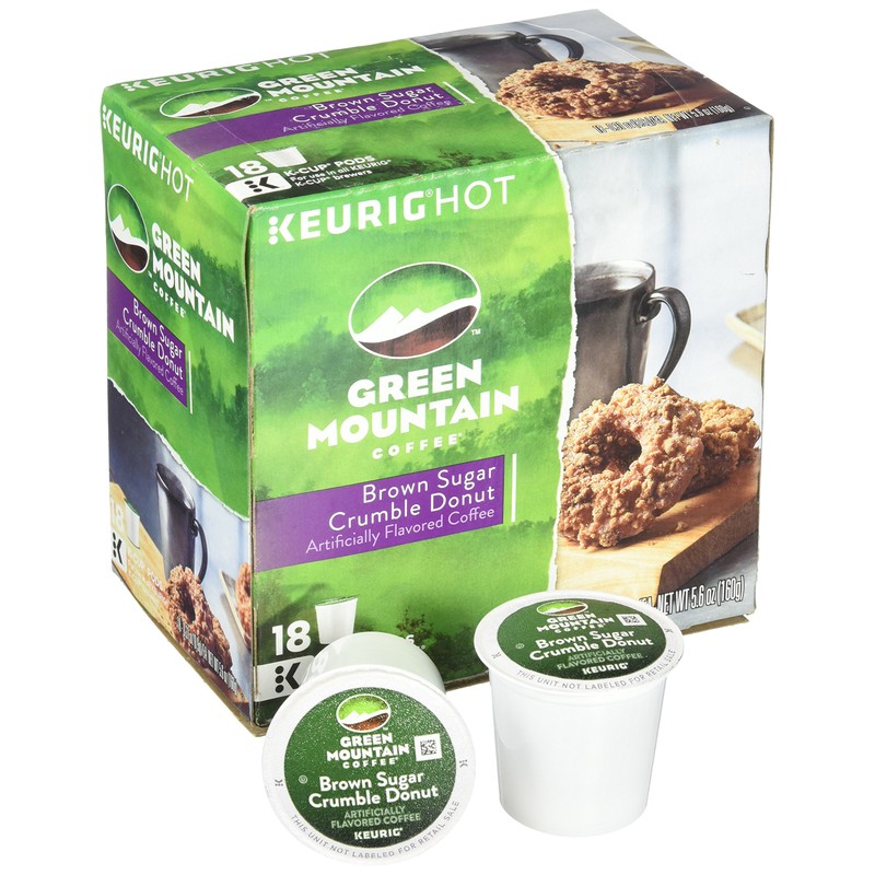 Green Mountain Coffee Brown Sugar Crumble Donut - 18 ct