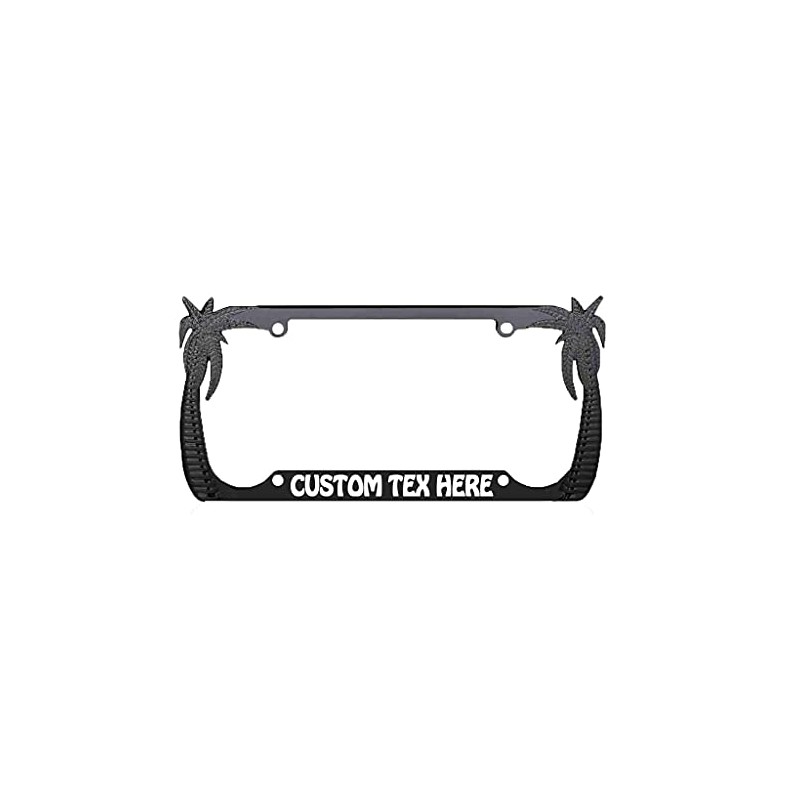 Aloha Palm Tree Heavy Duty Metal License Plate Frame 8