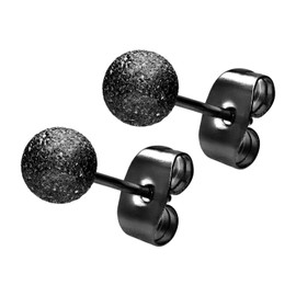 FILANGO Surgical Steel Stud Earrings Diamond Look Choice of Colours and Sizes, Stainless Steel