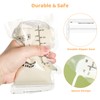 100 Pcs Breast Milk Storage Bags, 250ml Disposable Milk Storage