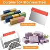 2 Pcs Rectangular Loaf Soap Molds Kit with Wooden Box,