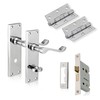 XFORT Chrome Elegance Polished Chrome Victorian Bathroom Pack, Complete with