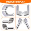 Topkidame Set of 4 Chrome Interior Door Handle Trim Compatible