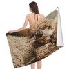 VANZEV Poodle Beach Towel 31inx51in, Animal Dog Sand-Free Microfiber Bath