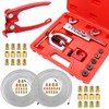 Eoppen 25 ft 3/16 + 1/4 Zinc Coated Alloy Brake