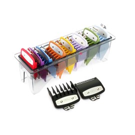 Professional Line Attachment Combs All Sizes with Strong Metal Fitting Cutting Guide Fit - Super Taper, Chromepro, Balding, Magic 5 Star and Other Standard Full Sized Clippers