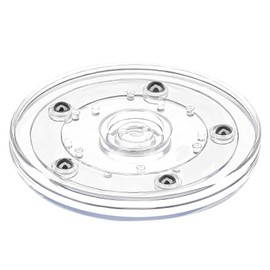 Molyorch Küchen Organizer Drehbar, Kleiner Drehteller Durchsichtig, Drehbar Drehteller Küche Organizer für Küche, Kühlschrank, Kosmetik, Gewürze und Vorratsdosen