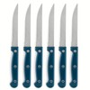 Core Kitchen Set of 6 Colorful Kitchen Steak Knives -