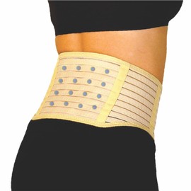 Activease by Dick Wicks Magnetic Back Support Belt, Deluxe Lower Back Brace, Beige (XLG)