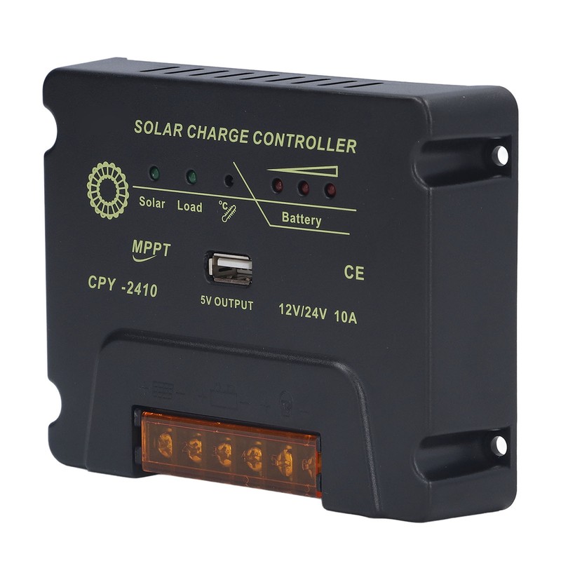 Solar Charge Controller 12V 24V Automatic Adaptation 10A MPPT Solar