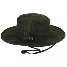 Rothco Midnight Woodland Camo Boonie Hat With Adjustable Chin Strap