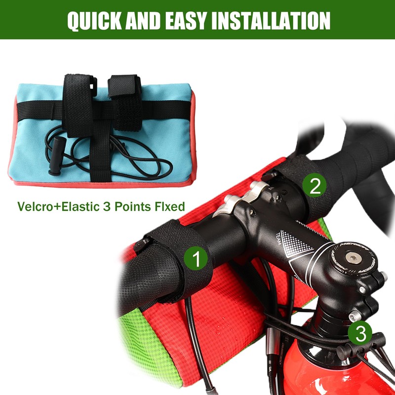 Vortika Bike Handlebar Bag,Kids Bicycle Front Basket Pack,Waterproof Bikes Bag,Small