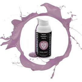 COLORBERRY Resin Pigment Paste - Ultra Highly pigmented Resin Art Paste for Coloring Your Synthetic Resin/epoxy Resin in a 30 ml Bottle (Pastel Violet)