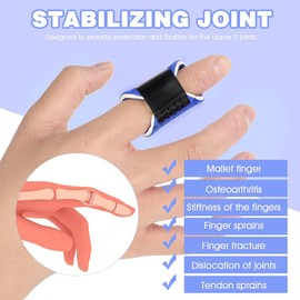 LYQNIHOB Set of 3 Thumb Splints and Finger Splints for Trigger Fingers, Arthritis and Broken Fingers, Finger Guards with Support for Thumb, Index, Medium, Ring and Small Fingers