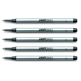 Lamy M63 Rollerball Pen Refills - Black (Pack of 5)