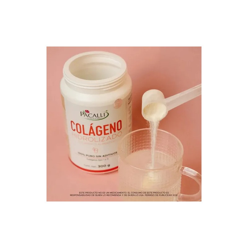 Colágeno Hidrolizado Pacalli Sin Aditivos 300g Sin Sabor