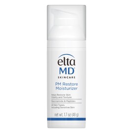 EltaMD PM Restore Face Moisturizer, Night Moisturizer for Face, Facial Cream Safe For All Skin Types, 1.7 oz Pump